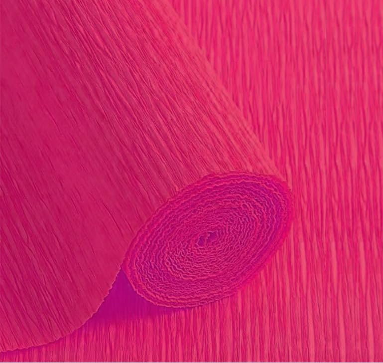 LCREATE LCREATE LCREATE Crepe Paper Roll 8.2ft Long 17 Inch Wide for Wedding Ceremony Various Large Festivals Decoration (02-Scarlet Red) - Image 1
